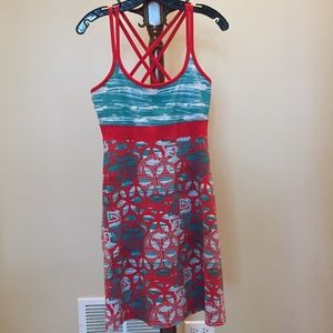 Soybu red and sea green sun dress